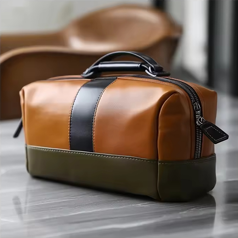 高端奢华皮革化妆包